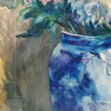 Table gouache on paper bouquet of flowers S.Leconte