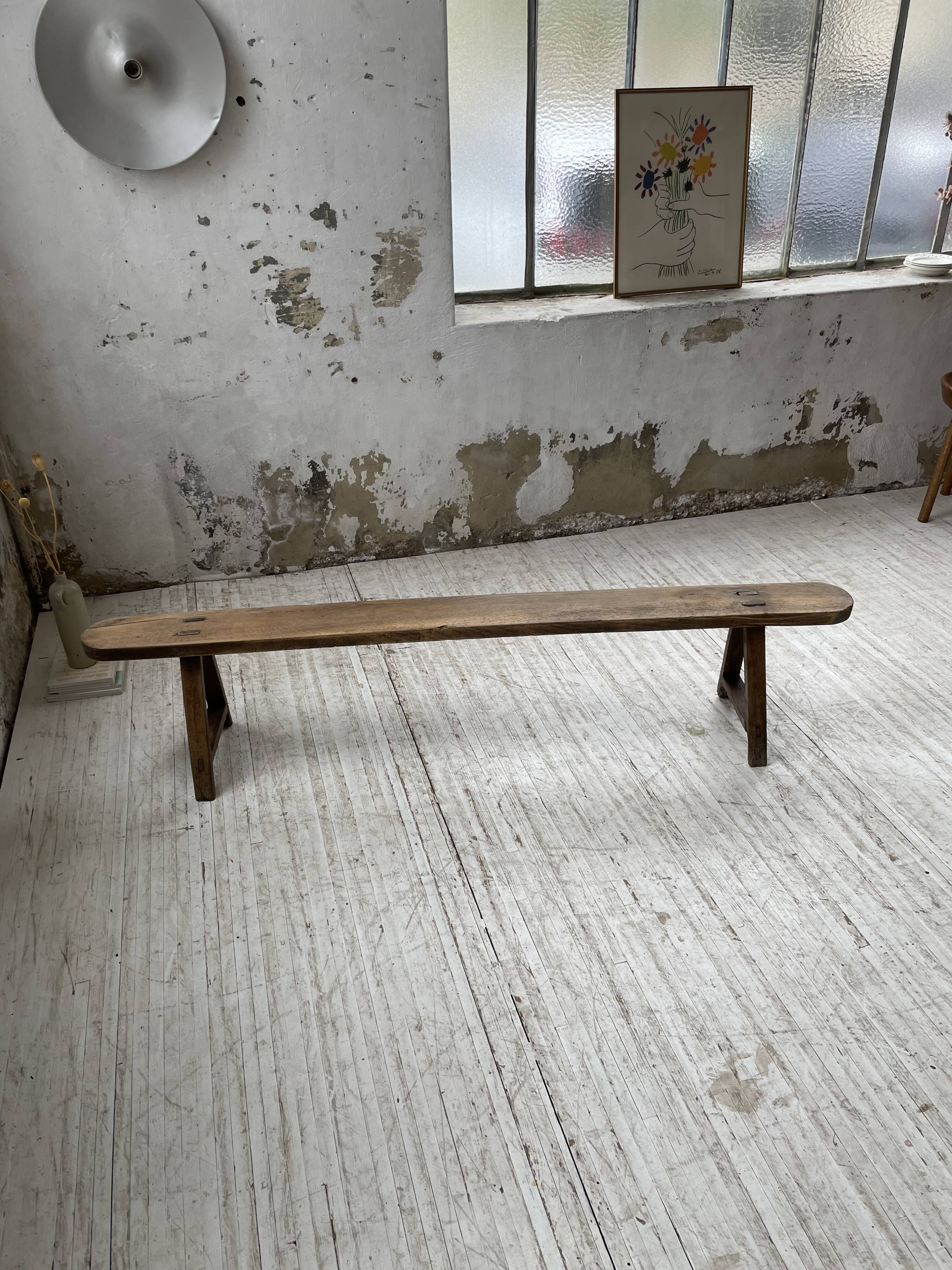 Oak farm bench 195 cm