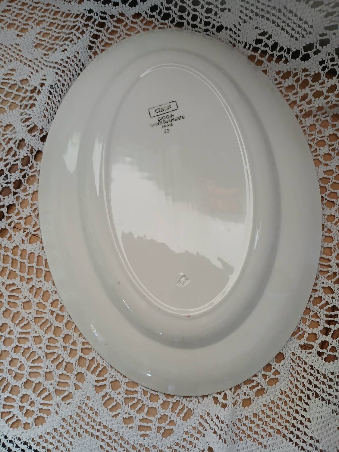 4 old dishes from Digoin and Sarreguemines