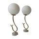 LOT 2 OLD OPALINEVINTAGE WALL LAMPS