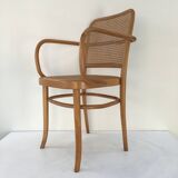 Bentwood and cane armchair