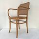 Bentwood and cane armchair