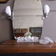 Vintage bright mirror - 70x50cm
