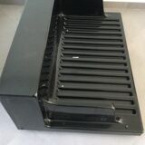 Canapé gradual lounge cuir noir Cini Boeri - knoll/gavina