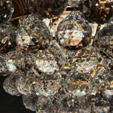 Hollywood Regency chandelier with crystal glass shades by Ernst Palme, Germany, 1960s