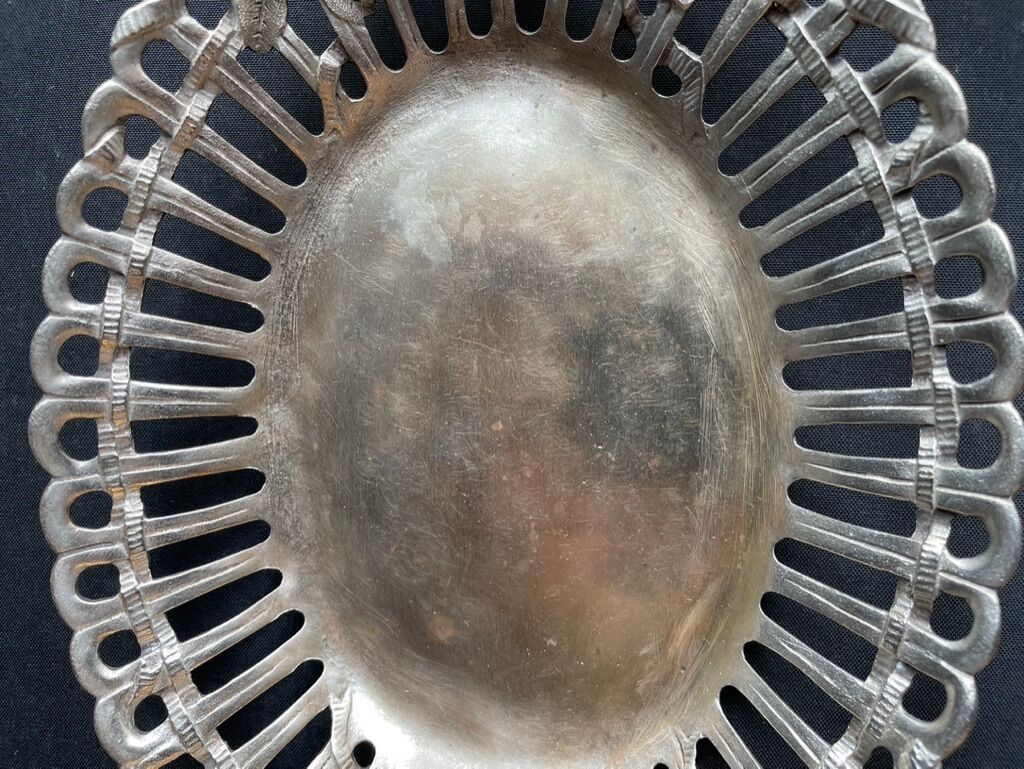 Silver bronze basket