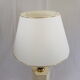 Lampe néoclassique beige et or