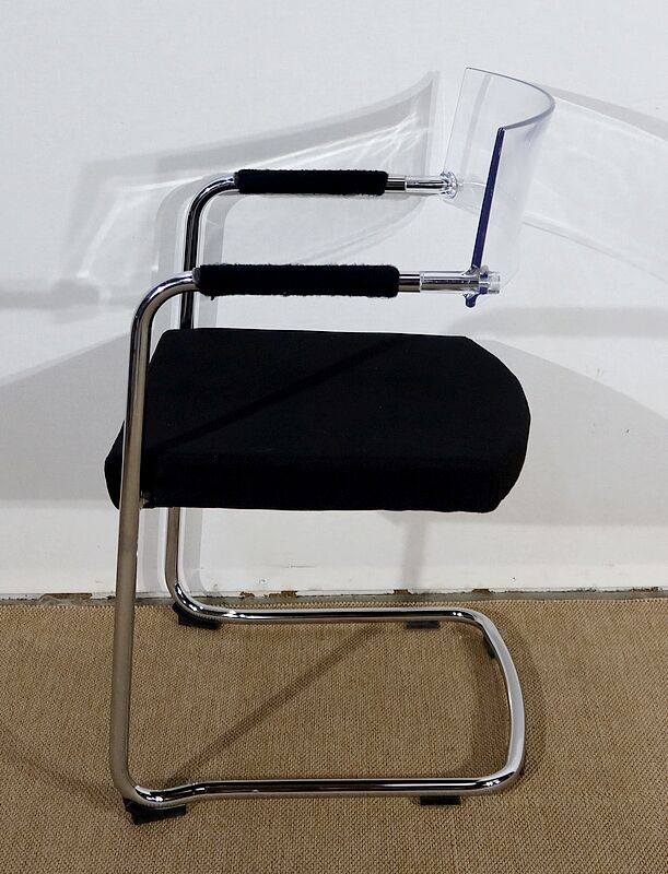 Office chair in chromed metal – xxth