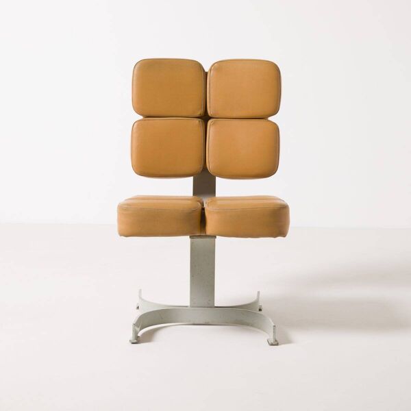 Chaise brutaliste unique, ancienne Tchécoslovaquie, années 1970 Grand ensemble disponible