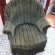 Fauteuil crapaud velours côtelé vert