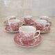 Tasses et sous-tasses Ironstone / service café thé Anglais "Olde Count