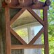 Coat rack / coat stand and umbrella stand in olive wood