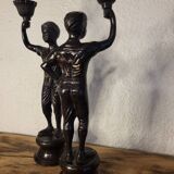 Statuette candle holder