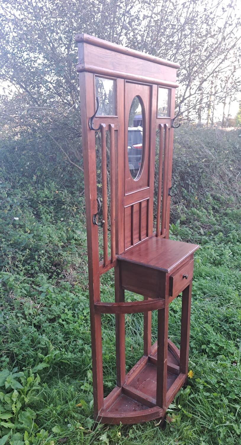 Art Deco mahogany cloakroom