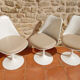 Tulip chairs signed Saarinen for Knollstudio 1956