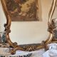 Large gilded rococo mirror
