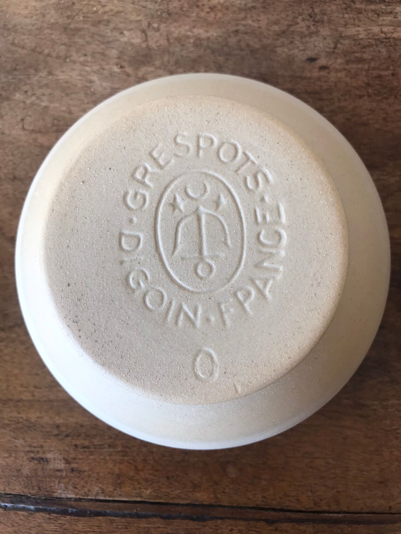 3 vintage Digoin stoneware bowls