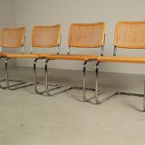 Ensemble de quatre chaises Thonet S32 par Marcel Breuer, 1983