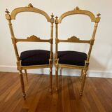 Pair of Louis XVI style flying chairs