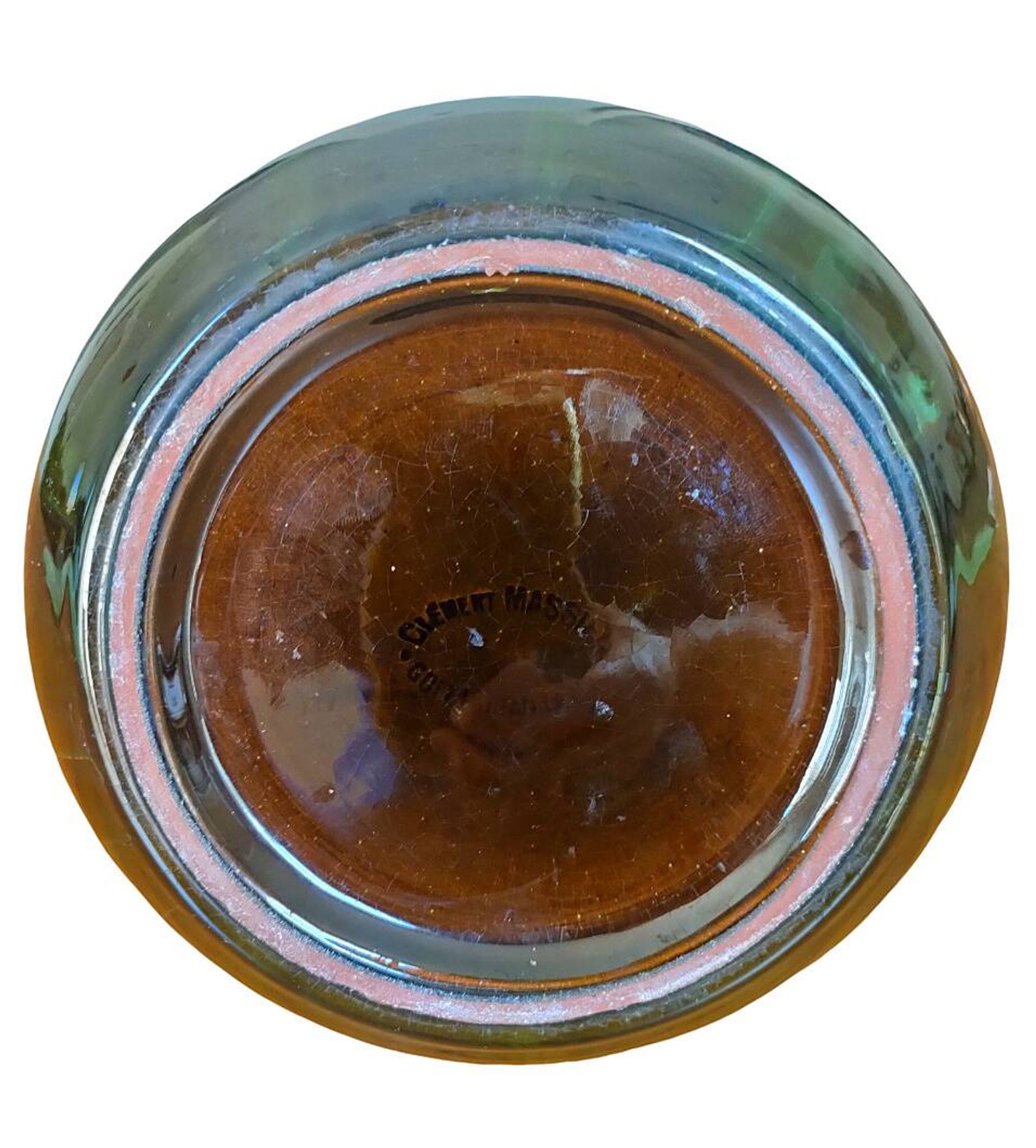 Art Nouveau 1900 ceramic soliflore vase, Clément MASSIER, Golfe-Juan (AM)