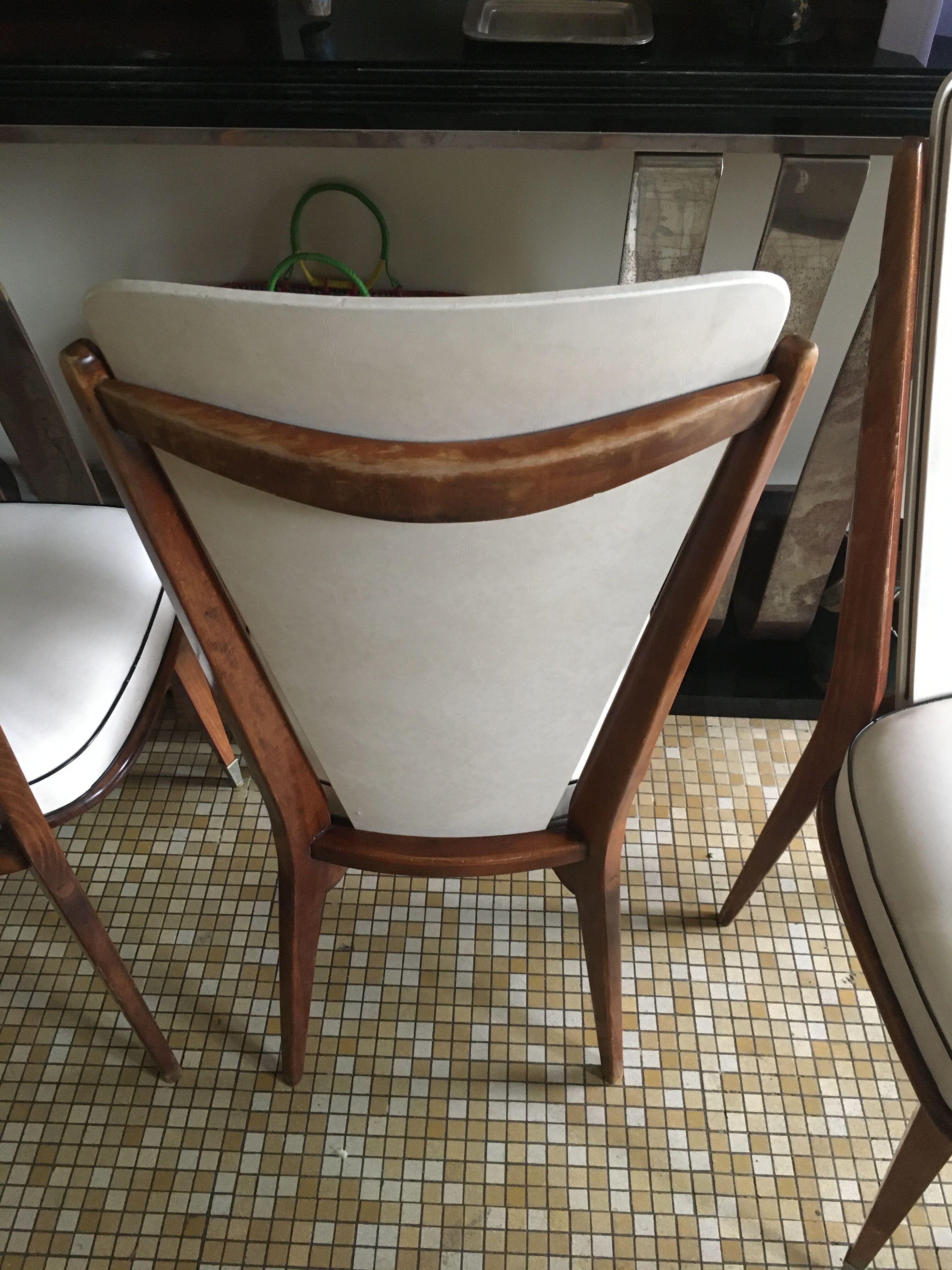 Trio of Monobloc chairs