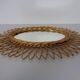 Italian rattan mirror, 1960s