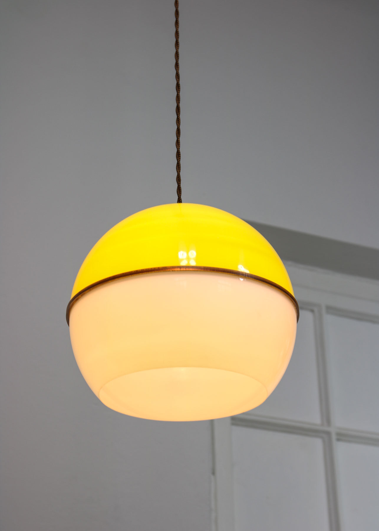 Space-age Plexiglass Pendant Lamp, 1970s