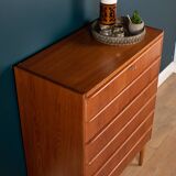 Commodes rétro en teck des années 1960 danoises du milieu du siècle