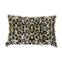 Ikat cushion in panther velvet