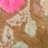 2x3 Brown and Pink Door Mat Rug, 88x56Cm FREE SHIPPING