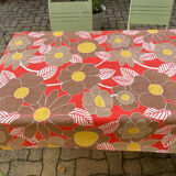 Vintage 70s coloured tablecloth