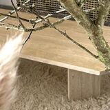 Travertine coffee table 1970