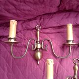 3 double brass appliques