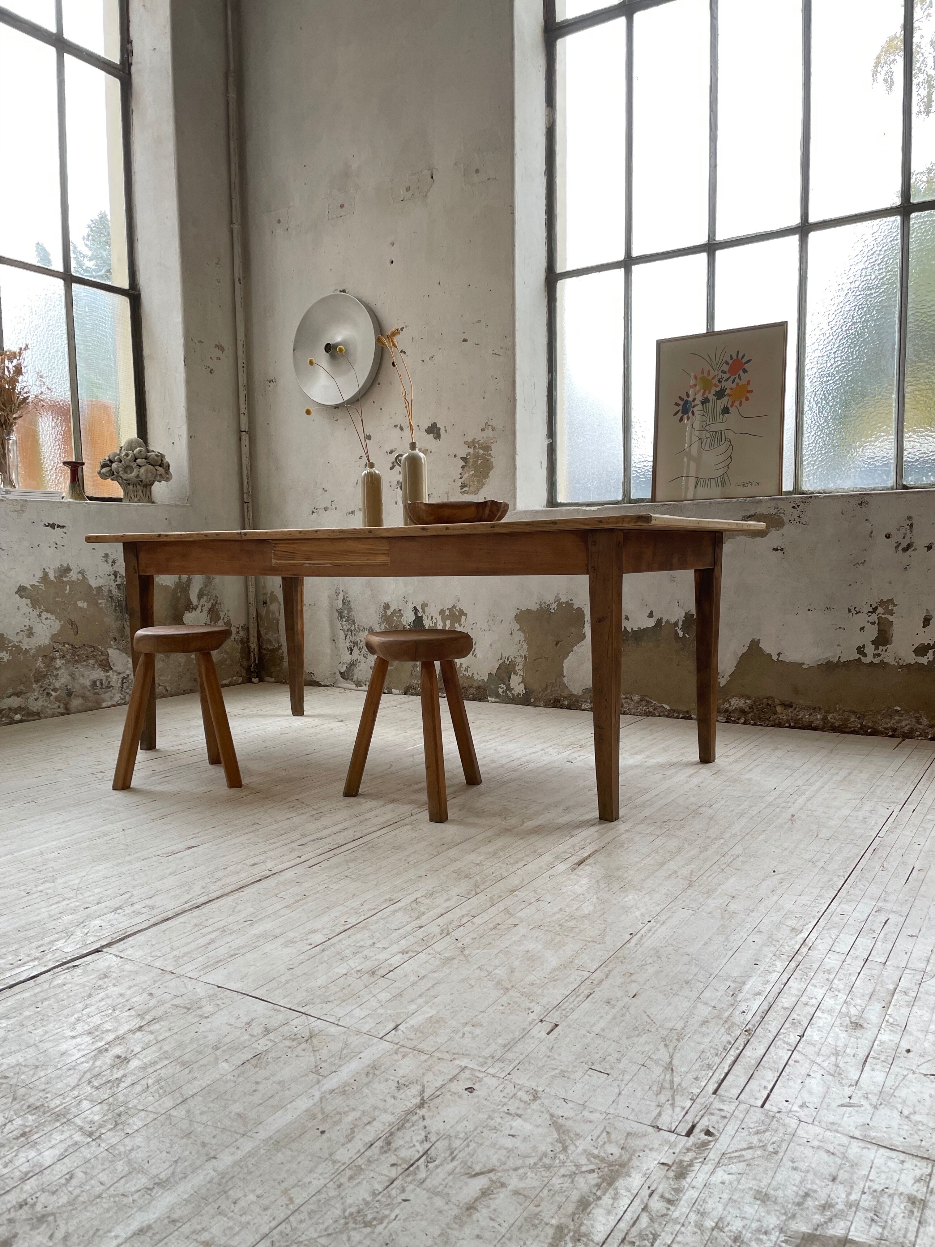 Oak farmhouse table 2m