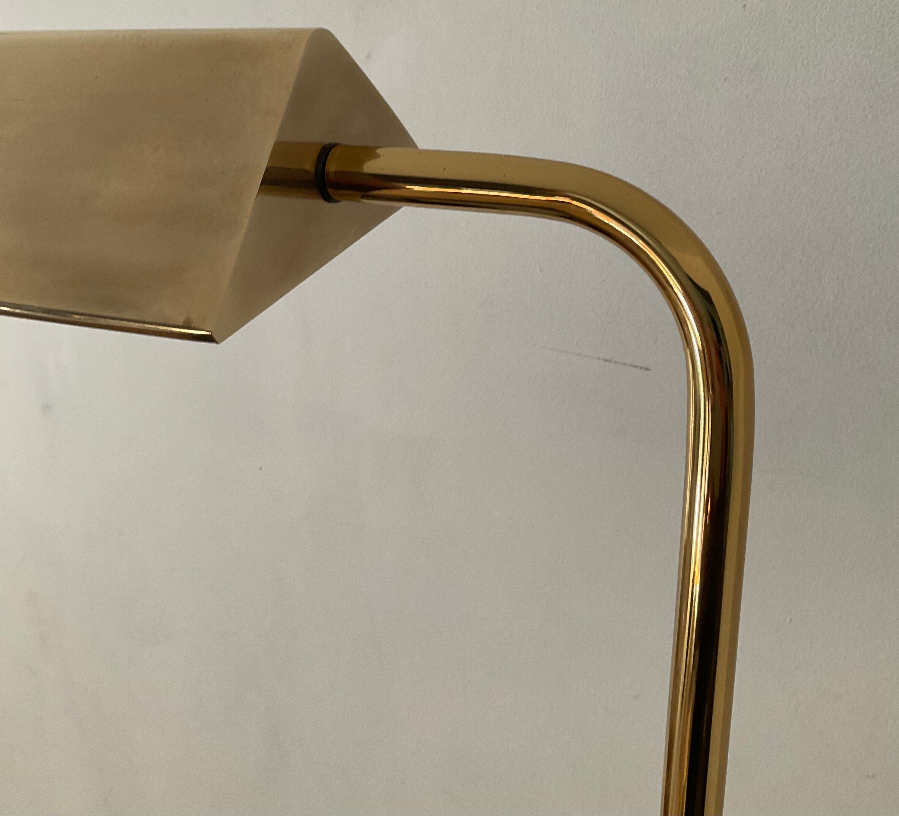 Floor lamp reader of the 70s in brass