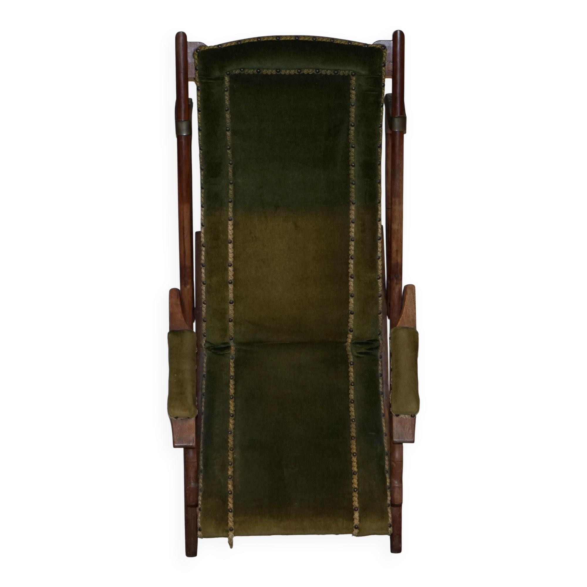 Pair of Victorian military folding chairs