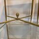 Vintage brass and glass nesting table