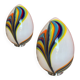 Pair of lamps in Murano glass