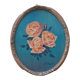 Tableau ovale roses
