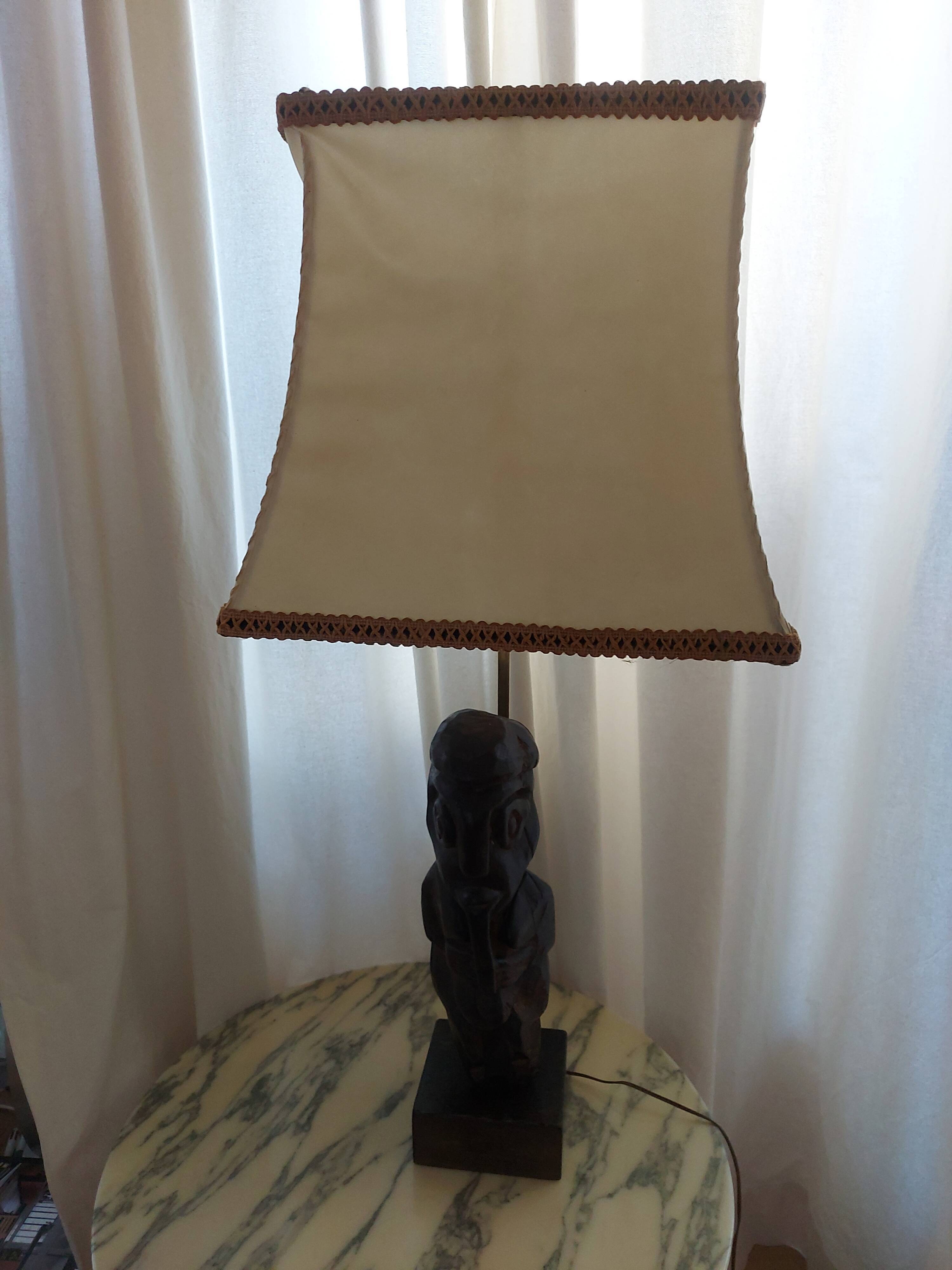 Vintage ethnic lamp of the 50's years