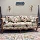 Cross Bed Known as “Turkish” in Walnut, Louis XV Style, 19th Century