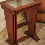 Series of 3 tables gignogne art deco marquetry