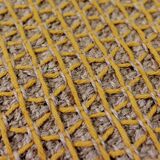 Tapis en jute et coton jaune 160 x 230 cm