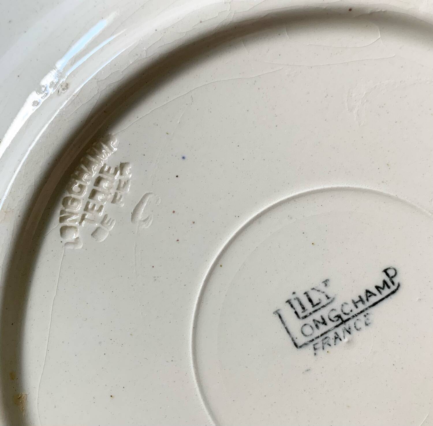 Longchamp terre de fer plates lily decor