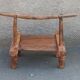 Antique wooden stool. Baoulé African art from Ivory Coast.