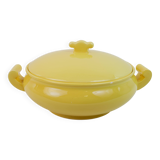 Large yellow modernist soup tureen