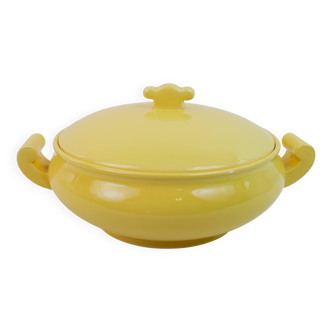 Grande soupière moderniste jaune