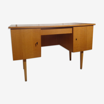 Vintage desk of the 60s in light wood