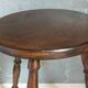 Vintage turned solid wood tripod stool