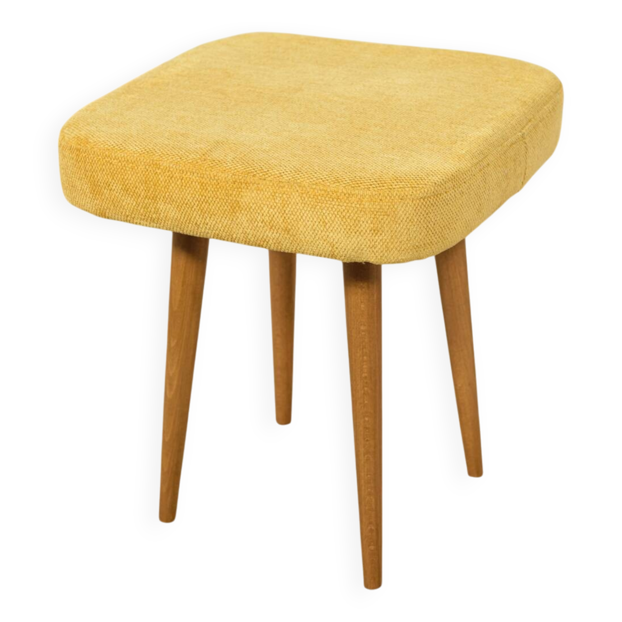 Mid-Century Teak Stool, Poland, 1970s